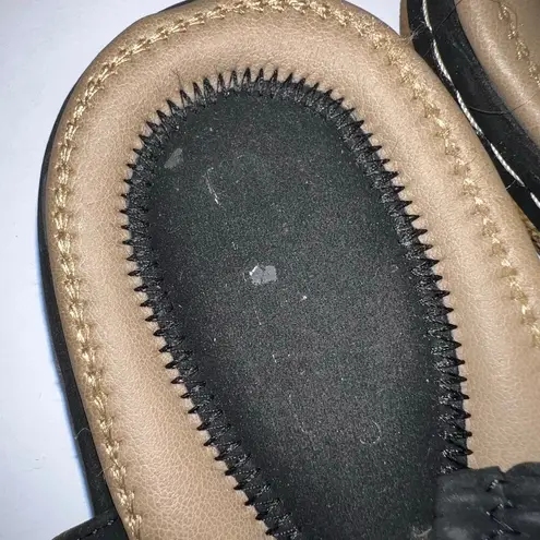 Boutique Womens Slip On Summer Sandals Shoes Flats Suede Strap Black Size 40 8