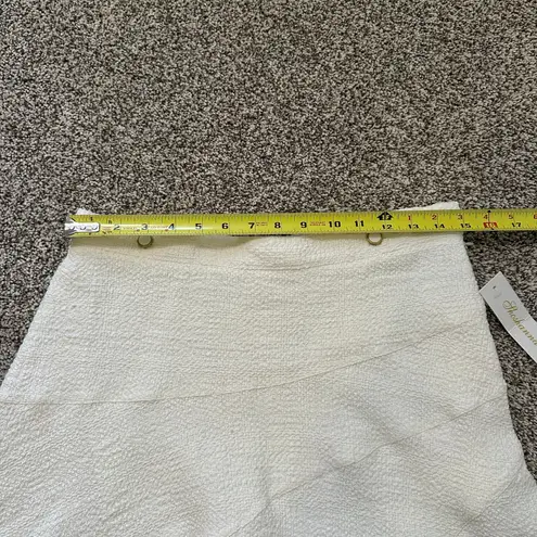 Shoshanna cream tweed a-line mini skirt size 8 NWT
