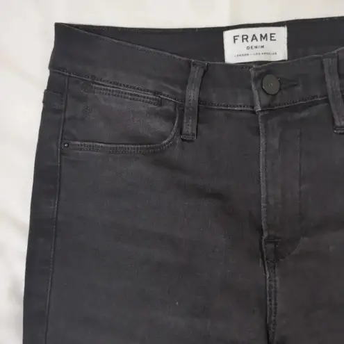 frame denim  Black Ankle Jeans black Sz 26