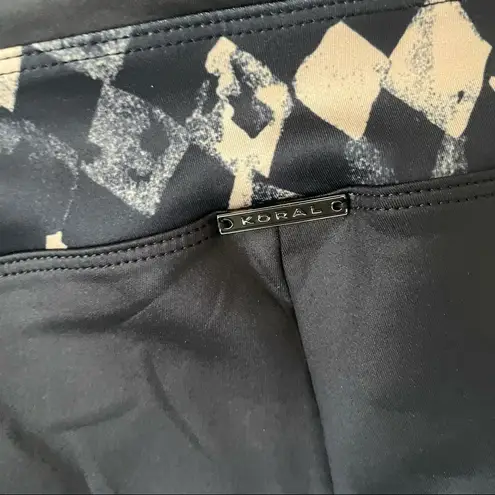 Koral NEW Castle Diamond Print Black Legging