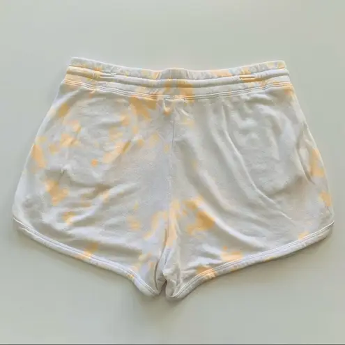 Sundry Orange Tie Dye White Drawstring Shorts size 4 / XL