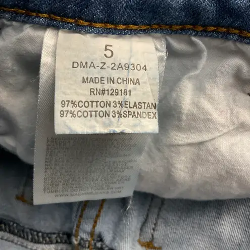 Machine Pour Neuf Mode Rainbow Distressed Denim Jean PRIDE 5/28 Red