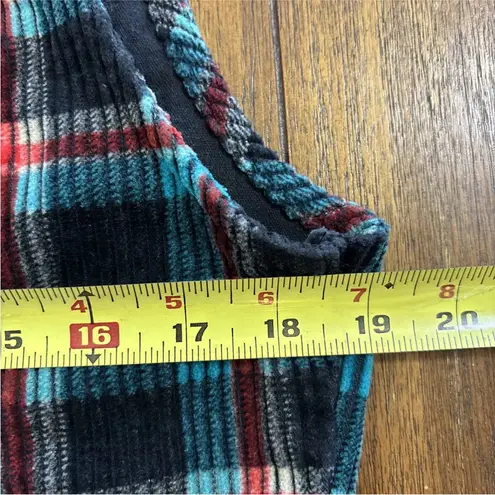 Vintage Public Clothing Company Corduroy and Denim Vest Women's Size Large Blue