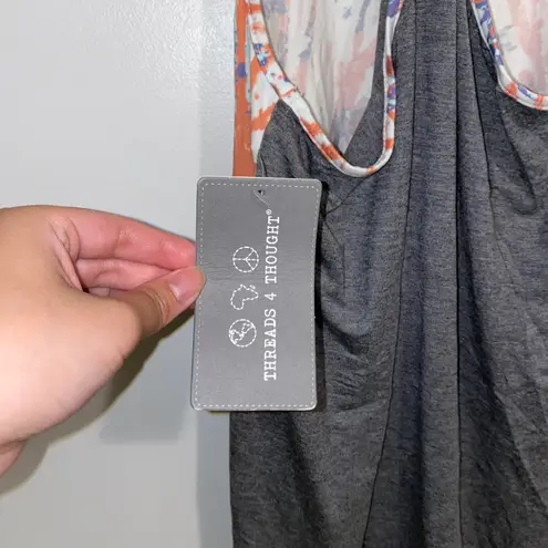 Threads 4 Thought NWT $48 Tory Racerback Sleeveless Scoop Neck Printed Tank XS