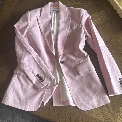 Veronica Beard Cutaway Linen-Blend Dickey Jacket, Size 2, $648