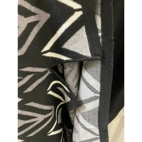 NEW Hatley Womens Knit Sweater Shift Dress XL Preppy Casual BLACK Geometric