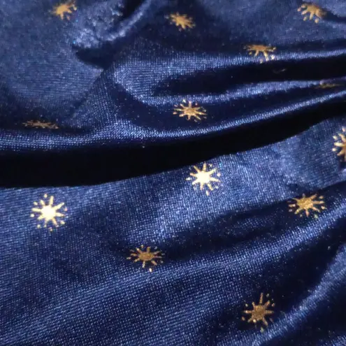 Longitude One Piece Swimsuit-Size 8 Tall-Shelf Bra-Gold Buttons-Stars-Union Made