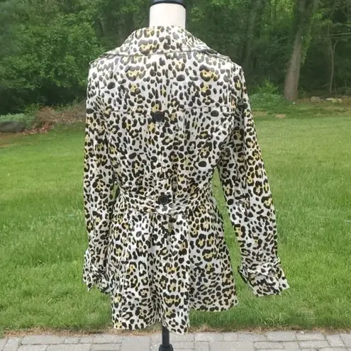 Me Jane Animal Print Raincoat | Animal Print Double Breasted Rain Trench Coat