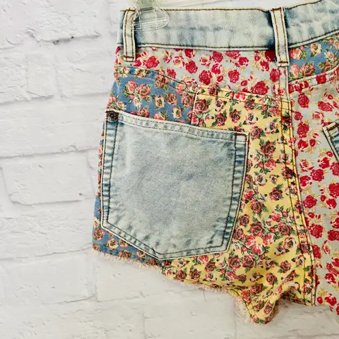 Farm Rio Floral Denim Shorts