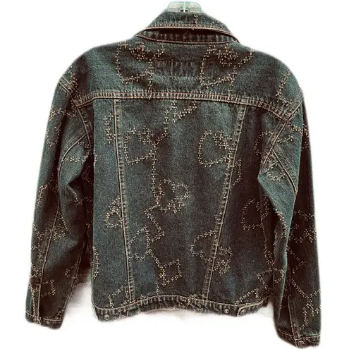 Vintage 80’s Dessert Diva by Sherry Holt size Medium dark wash denim jacket Blue