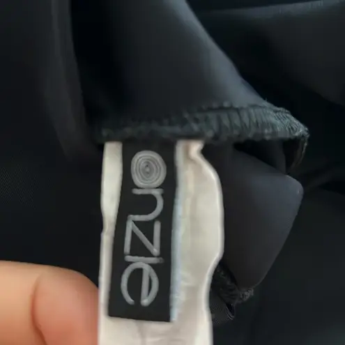 Onzie Black Metallic Active Legging Athleisure Workout Small/Medium