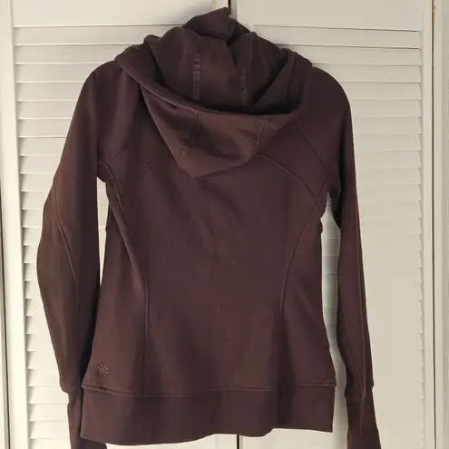 Athleta  Womens Brown Triumph Hoodie Sweatshirt Jacket‎ XS