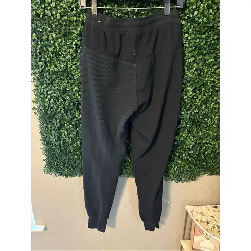 Nike  Yoga Waffle Knit Thermal Jogger Pants Adult Size Small Black