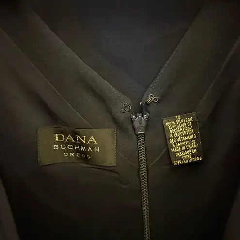 Dana Buchman Dana Butchman 100% Silk vintage beaded iridescent maxi dress & jacket navy 10