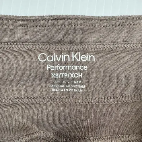 Calvin Klein  Performance Sweatpants Fleece Joggers Size XS Beige Brown