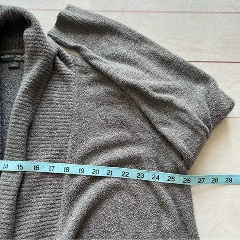 Barefoot Dreams Womens CozyChic Lite CircleCardigan Size 1X Open Front Grey 423