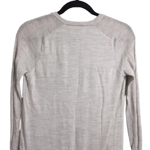 ALLSAINTS Spitalfields Beige Asymmetrical Hem Merino Wool Sweater Dress 4