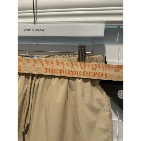 Inaka Women's Performance Nylon Spandex Sweats Baggy Joggers NWT Size L Ivory Tan Size L