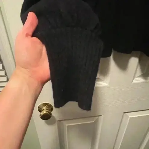 Marissa Webb Black Turtleneck Oversized Balloon Sleeve Sweater Size L - Image 4