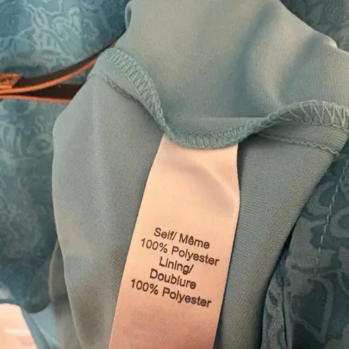 Maurice's ‎ Blue Floral High Low Tank Dress With Braided Belt Size 3X