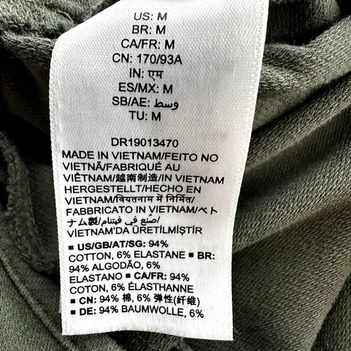 Daily Ritual Cotton Knit Twill Drawstring Waist Sleeveless Jumpsuit Black M Size M