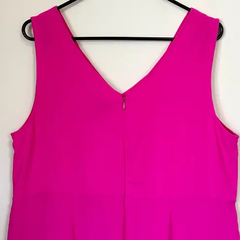 NWT MSK Fuchsia Pink Sleeveless Wide Leg Jumpsuit