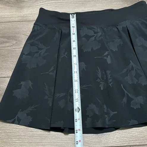 Nike Club 14” Printed High Rise Golf Tennis Ball Pocket Skirt Black Gray Medium