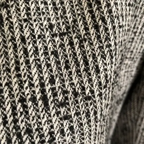 Vintage 70's Peabody House Tweed Double Breasted Peplum Blazer Size 5 Black