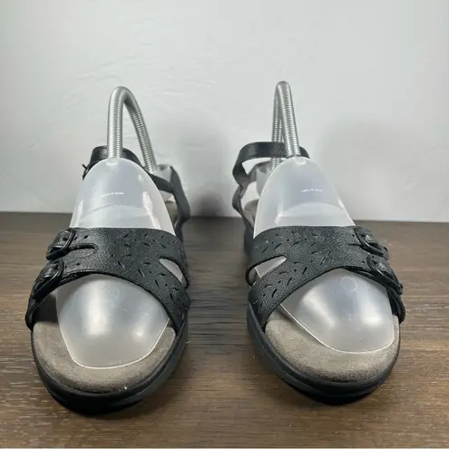 SAS Duo Quarter Strap Black Women's Tripad Comfort Sandals size 7.5