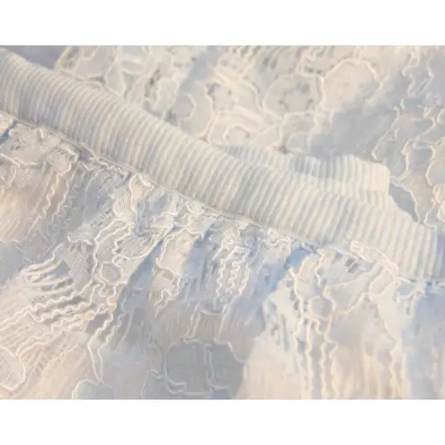 NEW Lark & Ro Womens ICE BLUE SCALLOP LACE Sleeveless 2PC SKIRT TOP Dress SZ 12