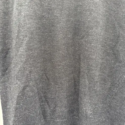 All Saints Black Mixed Media Merino Wool Long Sleeve Top Sz 6