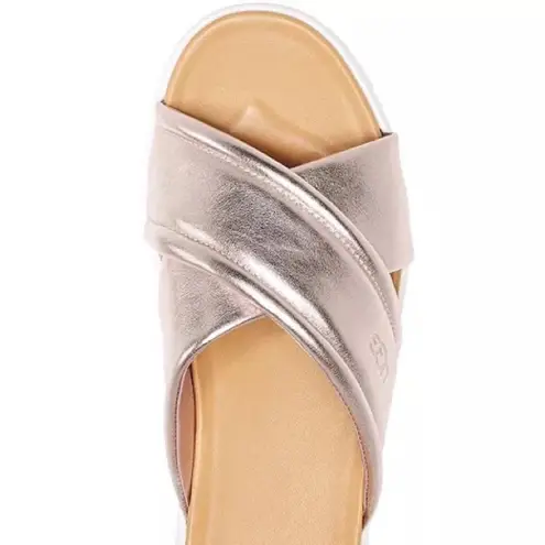 UGG  Platform Leather Slide Sandals Size 9M, New in Box