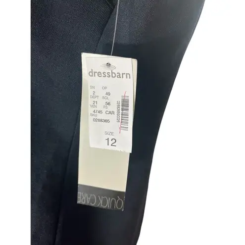 Jones Studio Separates Deep Blue Classic Sleeveless Dress 12 Sheath V-neck NWT