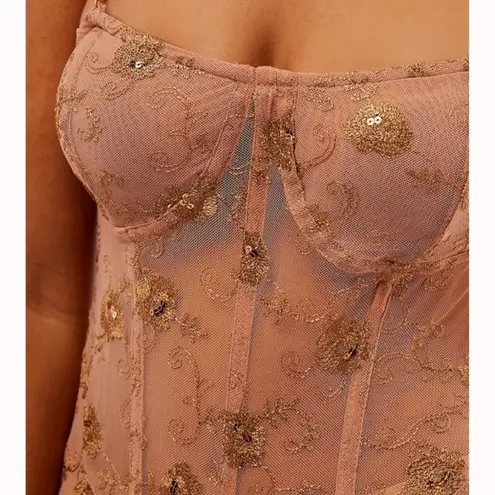 Free People  Intimately Womens Want To Know You Embellished Maxi Dress Size XS