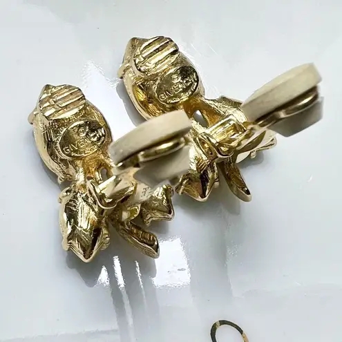 Givenchy Purple Crystal Tulip Clip-On Earrings