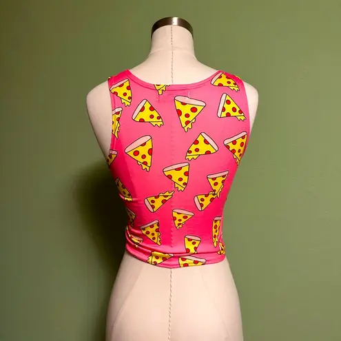 Pizza graphic crop top Pink Size XS