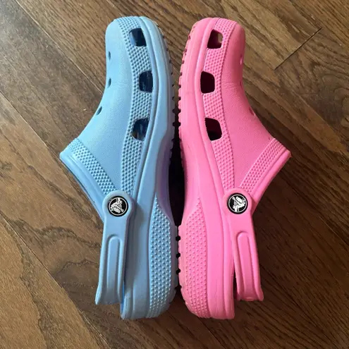 Crocs Gender Reveal ? Mismatched Blue & Pink Pair – Size Women’s 7 / Men’s 5 - Image 6