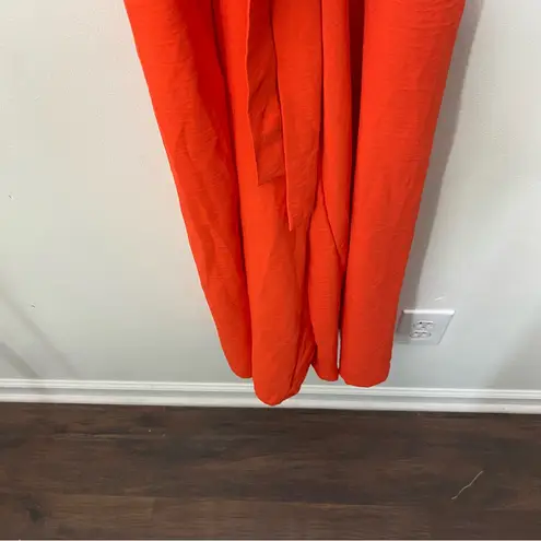 MSK Jumpsuit Orange Crop Wide Leg M Size M