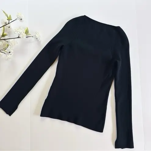 Eleven Six Elle Bodycon Ribbed Sweater Black