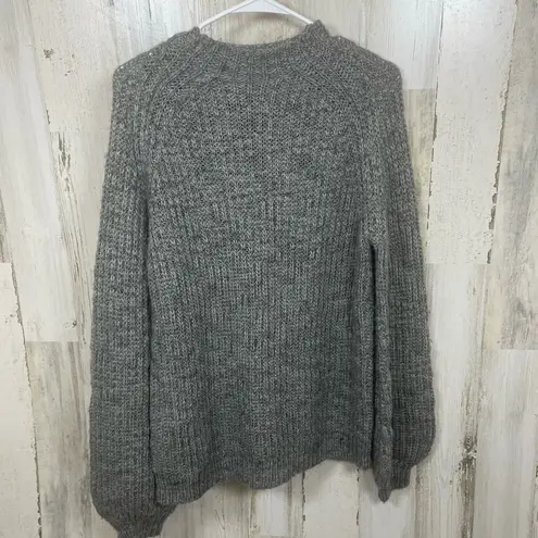 House Of Harlow 1960 x Revolve Wool Blend Dillin Sweater size S Grey High Neck Gray