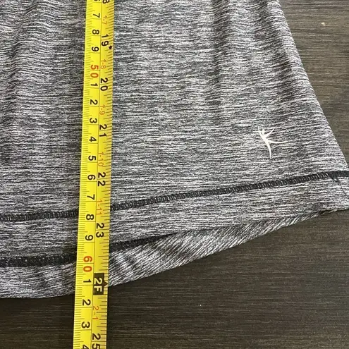 Danskin athletic tank top cross cross straps charcoal gray black medium Black