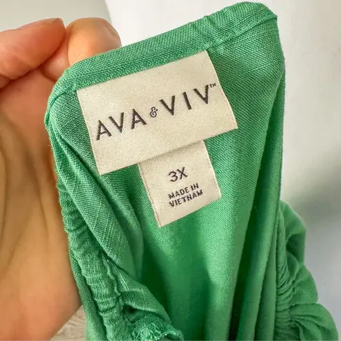 Ava & Viv Green Maxi Dress