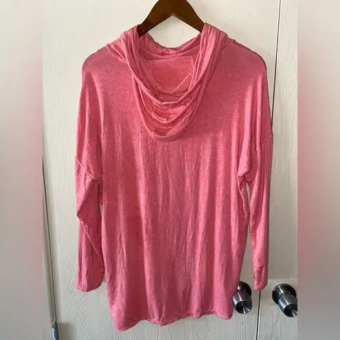 Avia Cowl Neck Hoodie Pullover in pink - size small