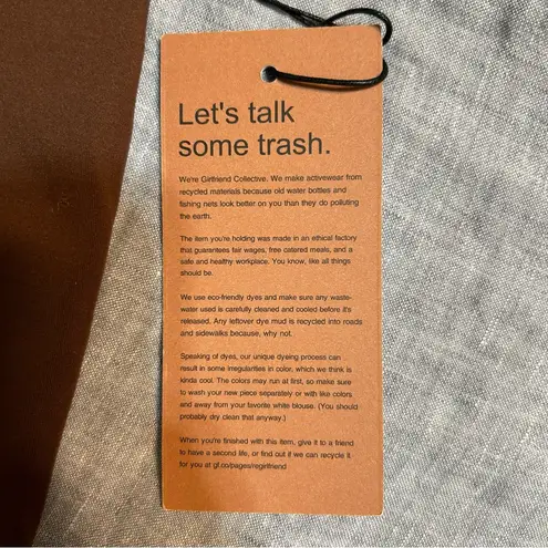 Girlfriend Collective Bianca One Shoulder Sports Bra in Chocolate Brown Sze XXXL