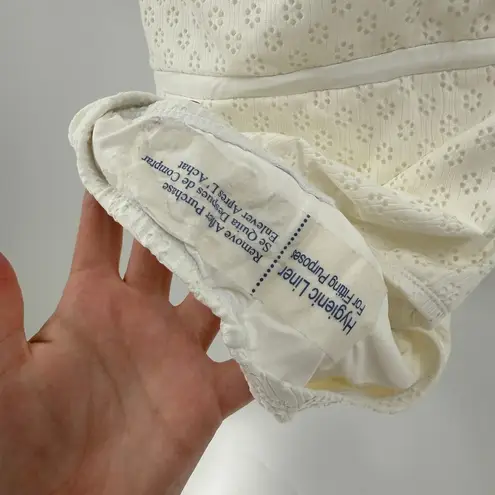 NWOT Sea Angel Bridal White Eyelet One Piece Ruffle Swimsuit Women's Size XL