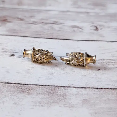 Vintage Screw Back Earrings Gold Tone