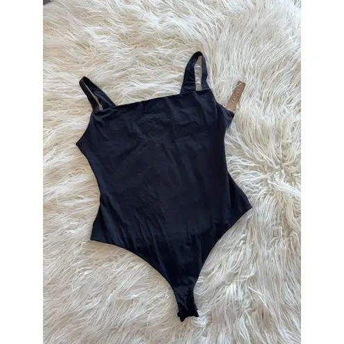SKIMS Fits Everybody Square Neck Bodysuit Onyx Size Large