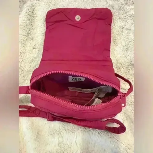 ZARA  quilted pink crossbody bag 7x2x4.5