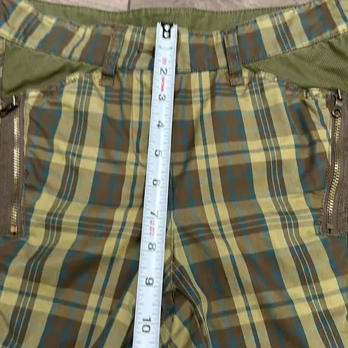 L.A.M.B. By Gwen Stefani 7” Green Plaid Mid Rise Shorts Size 0