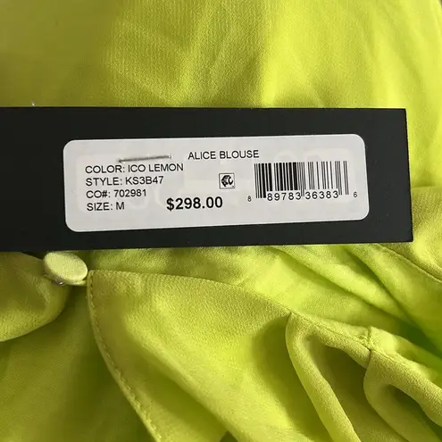 A.L.C. NWT Kobi Halperin Puff Sleeve Blouse Size M New w/Tag Retail $298 Sold Out